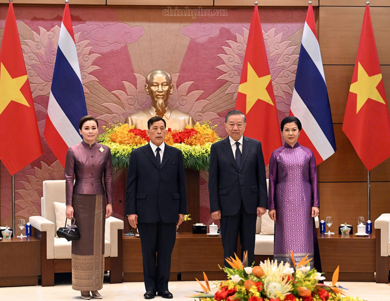 Tổng Bí thư, Chủ tịch nước Tô Lâm hội đàm với Nhà Vua Thái Lan