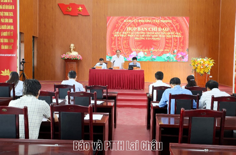 Họp Ban chỉ đạo thực hiện các Chương trình mục tiêu quốc gia và Ban Chỉ đạo thực hiện các chỉ tiêu kinh tế - xã hội cơ bản phường Tân Phong 