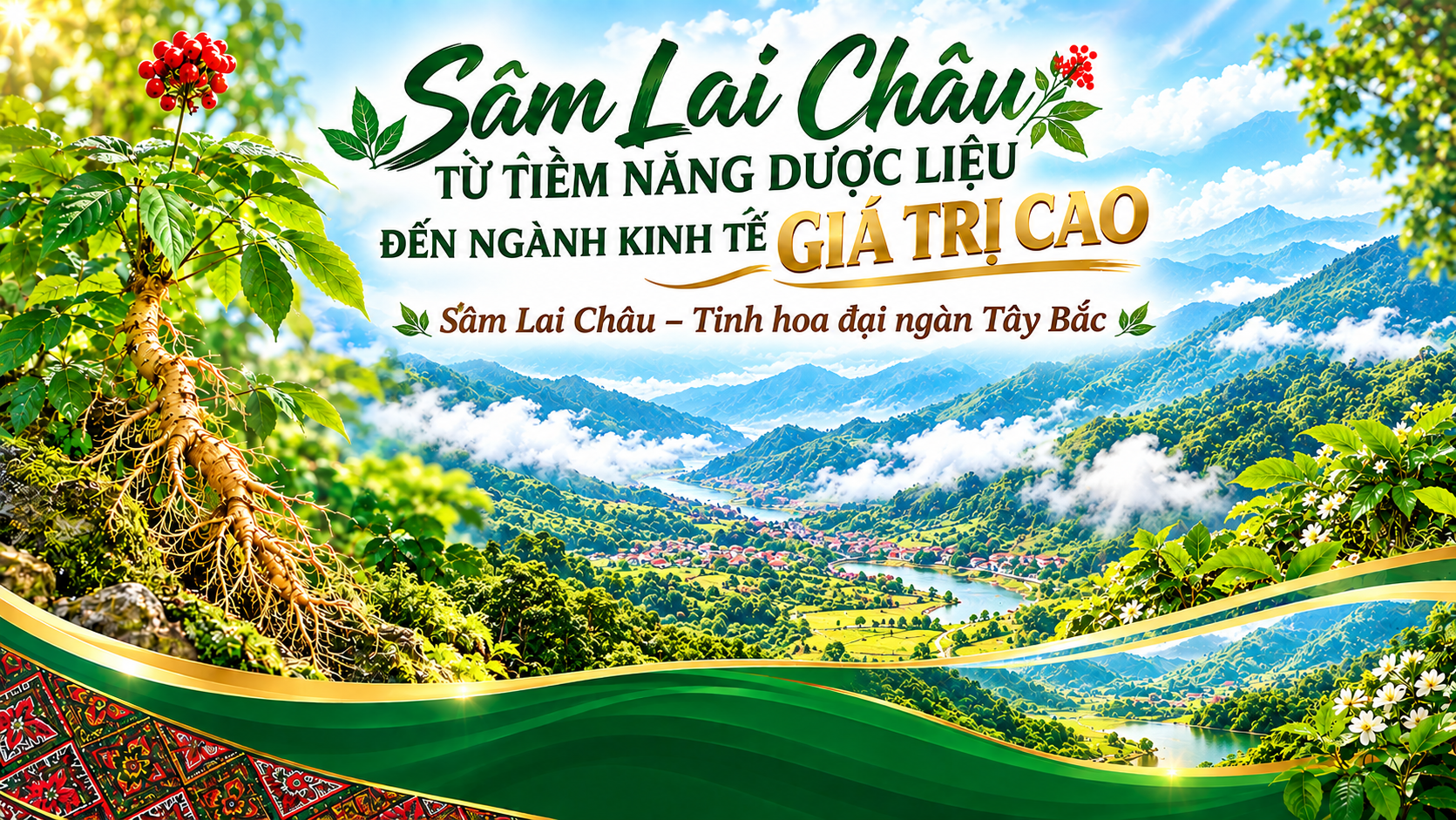 Sâm Lai Châu từ tiềm năng dược liệu đến ngành kinh tế giá trị cao