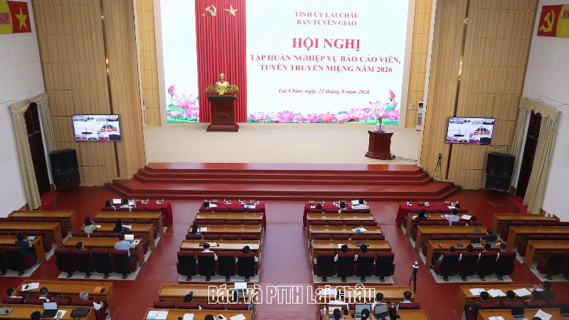 Hội nghị tập huấn nghiệp vụ báo cáo viên, tuyên truyền miệng năm 2026