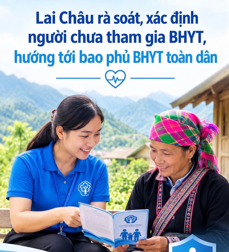 Lai Châu rà soát người chưa tham gia BHYT, hướng tới bao phủ BHYT toàn dân