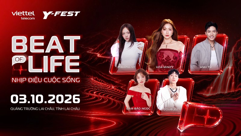 Thông các báo chí Chương trình Viettel Y-Fest 2026 - Nhịp điệu cuộc sống (Viettel Y-Fest 2026 - Beat of Life) tại tỉnh Lai Châu