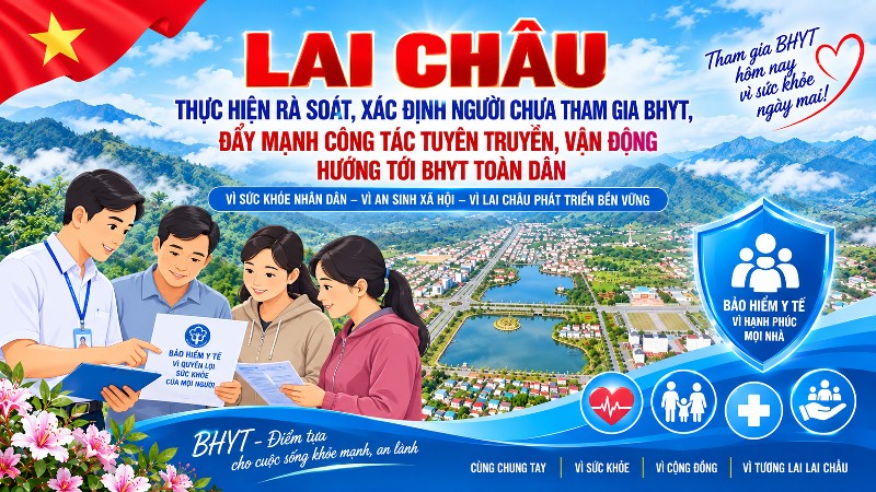 Lai Châu thực hiện rà soát, xác định người chưa tham gia BHYT, đẩy mạnh công tác tuyên truyền, vận động hướng tới BHYT toàn dân