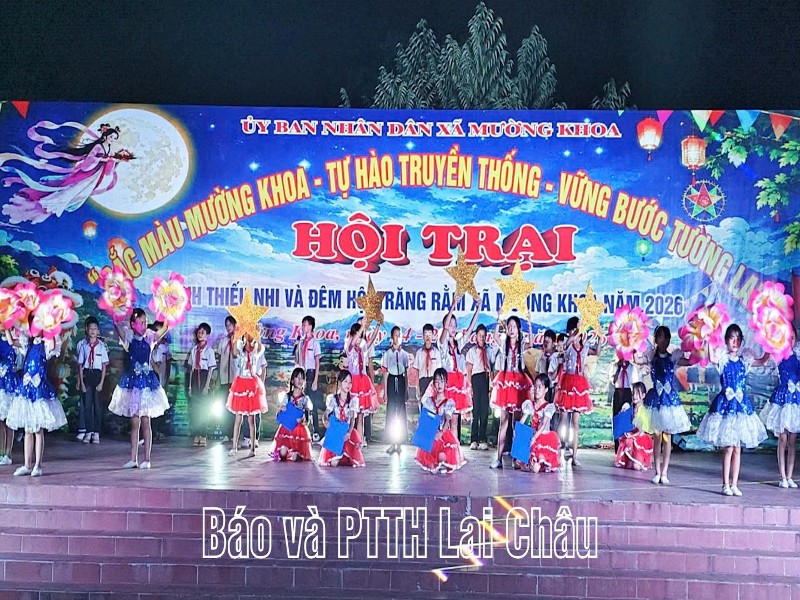 Hội trại thanh thiếu nhi và Đêm hội trăng rằm xã Mường Khoa năm 2026
