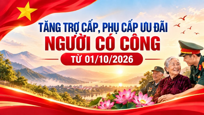 Tăng trợ cấp, phụ cấp ưu đãi người có công từ ngày 1/10