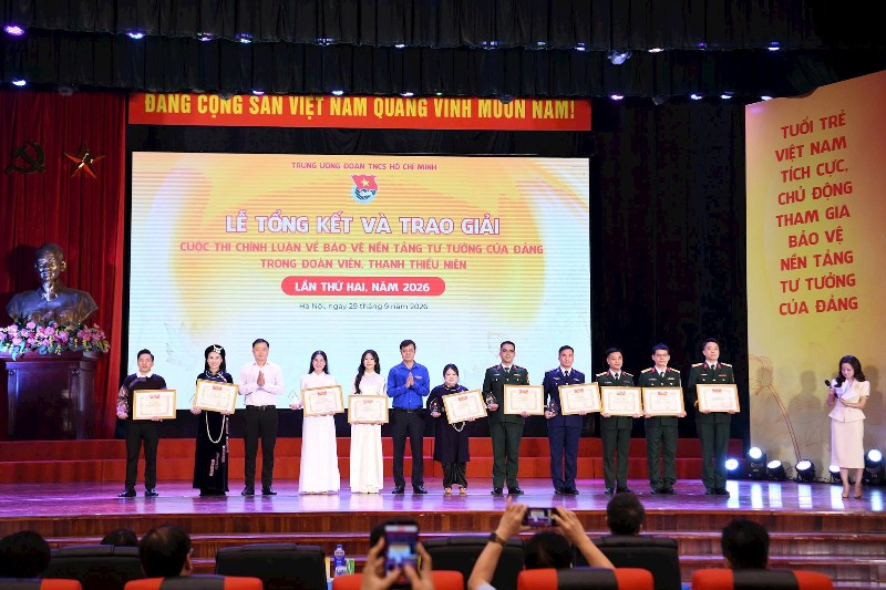 Vinh danh 59 tác phẩm xuất sắc bảo vệ nền tảng tư tưởng của đảng trong đoàn viên, thanh thiếu niên  