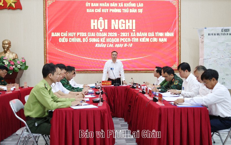 Diễn tập phòng thủ dân sự, phương án ứng phó cháy rừng và tìm kiếm cứu nạn xã Khổng Lào năm 2026