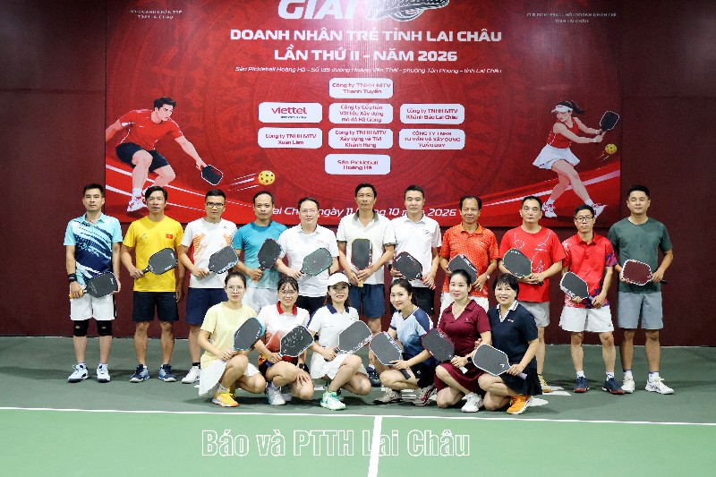 Hội Doanh nhân trẻ tỉnh tổ chức Giải pickleball lần thứ II năm 2026