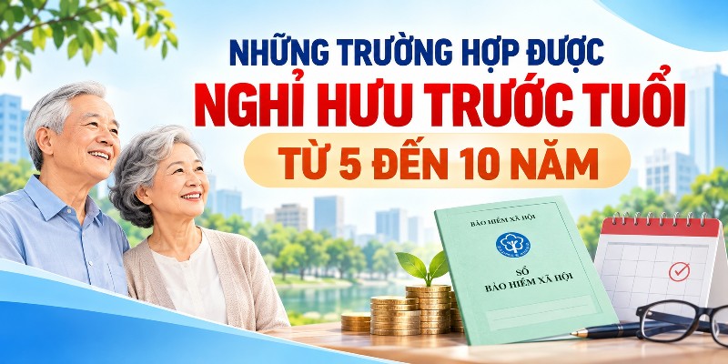 Những trường hợp được nghỉ hưu trước tuổi từ 5 đến 10 năm