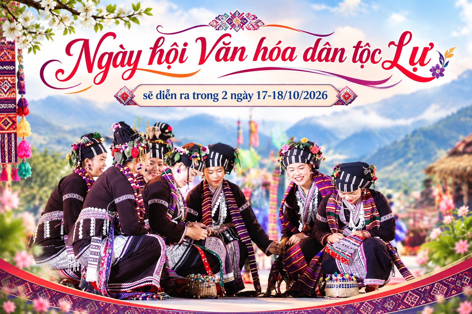 Ngày hội Văn hóa dân tộc Lự năm 2026 sẽ diễn ra trong 2 ngày 17-18/10