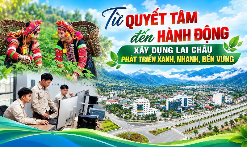 Từ quyết tâm đến hành động - Xây dựng Lai Châu  phát triển xanh, nhanh, bền vững