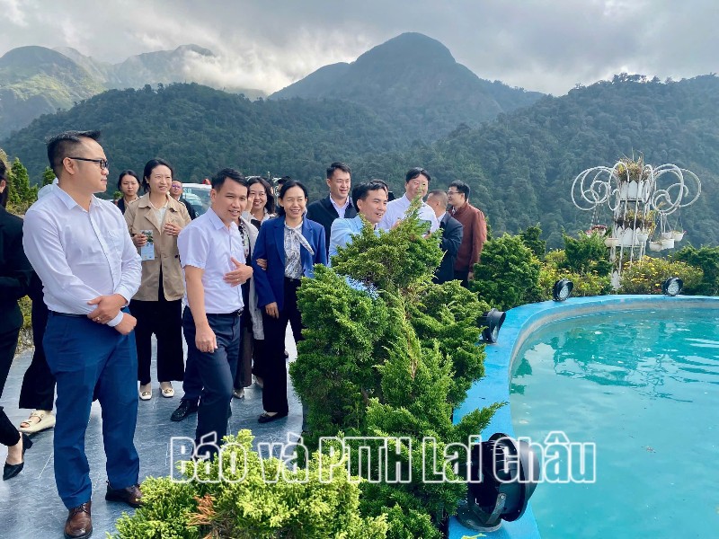 Đoàn đại biểu huyện Kim Bình khảo sát các cơ sở sản xuất, điểm du lịch tại Lai Châu