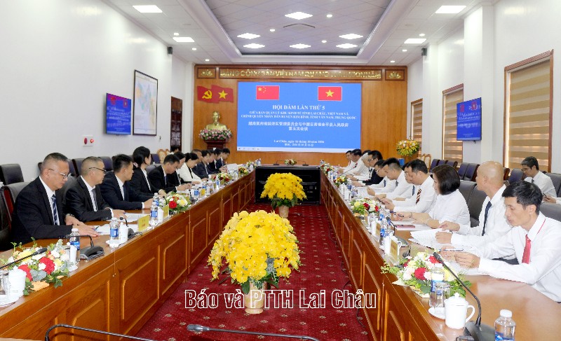 Hội đàm lần thứ 5 giữa Ban Quản lý Khu kinh tế tỉnh Lai Châu (Việt Nam) và Chính quyền Nhân dân huyện Kim Bình (tỉnh Vân Nam, Trung Quốc)