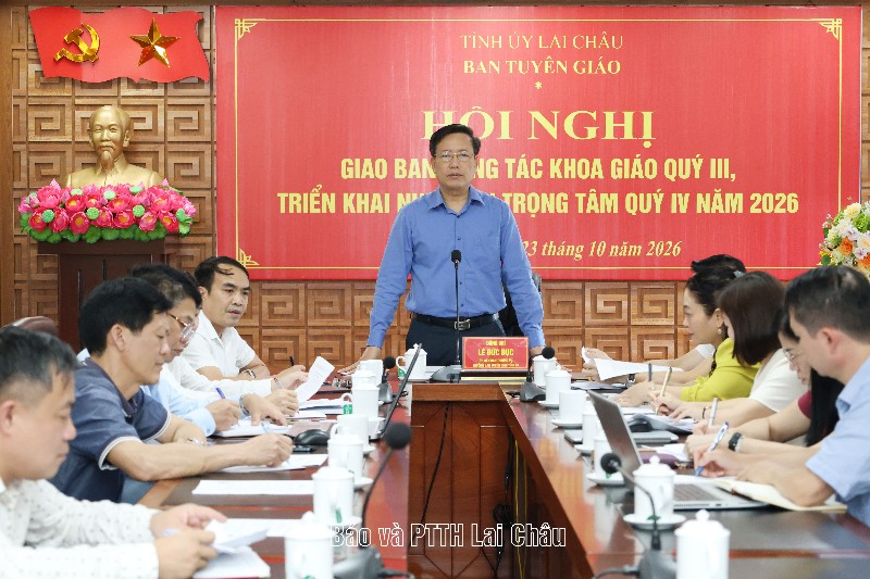 Giao ban công tác khoa giáo quý III, triển khai nhiệm vụ trọng tâm quý IV năm 2026