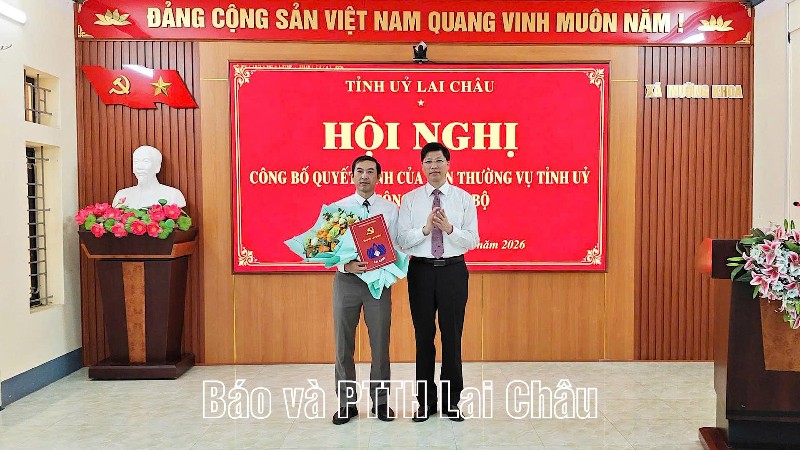 Hội nghị công bố Quyết định của Ban Thường vụ Tỉnh ủy về công tác cán bộ