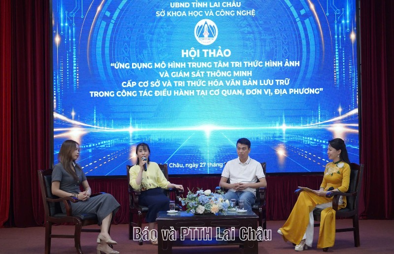 Hội thảo ứng dụng mô hình trung tâm tri thức hình ảnh và giám sát thông minh cấp cơ sở và tri thức hoá văn bản lưu trữ trong công tác điều hành tại cơ quan, đơn vị, địa phương