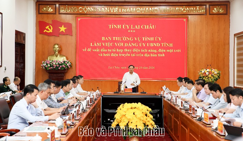 Lai Châu đồng hành, tạo điều kiện thuận lợi sớm triển khai đầu tư tổ hợp năng lượng quy mô lớn