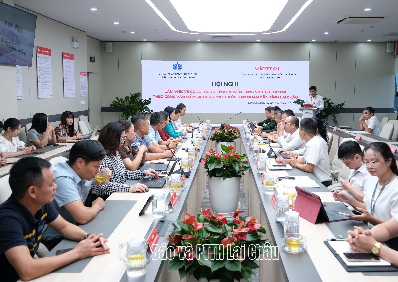 Sở Khoa học và Công nghệ làm việc với Viettel Lai Châu về triển khai nền tảng Viettel Tammi