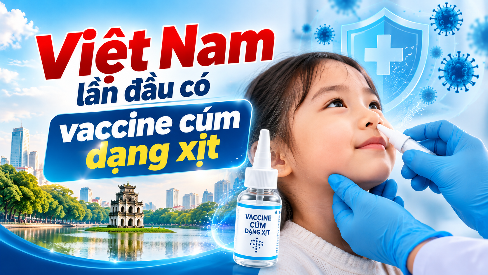 Việt Nam lần đầu có vaccine cúm dạng xịt