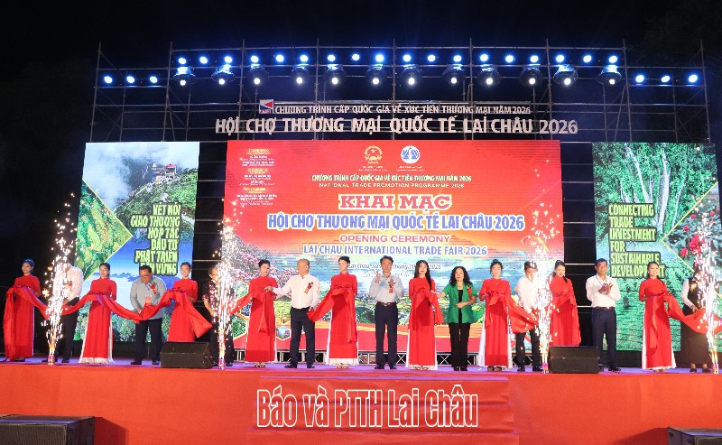 Khai mạc Hội chợ Thương mại quốc tế Lai Châu năm 2026