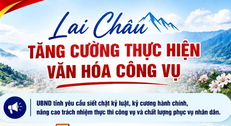 Lai Châu tăng cường thực hiện văn hóa công vụ