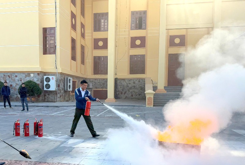 Tập huấn công tác phòng cháy chữa cháy và cứu nạn cứu hộ