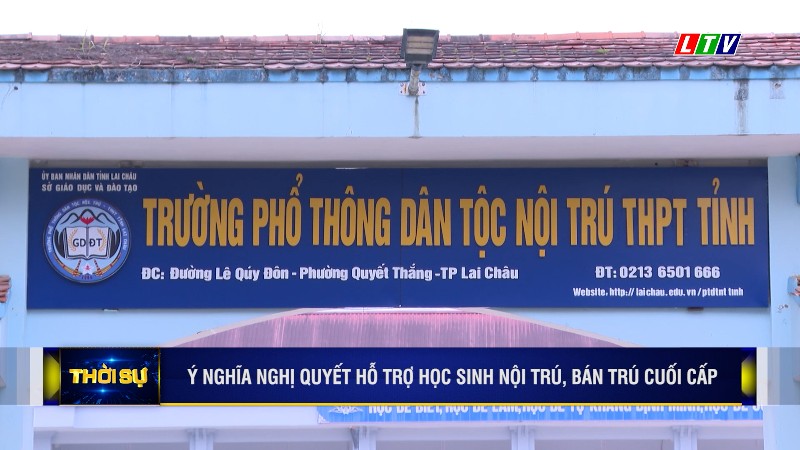 Ý NGHĨA NGHỊ QUYẾT HỖ TRỢ HỌC SINH NỘI TRÚ, BÁN TRÚ CUỐI CẤP