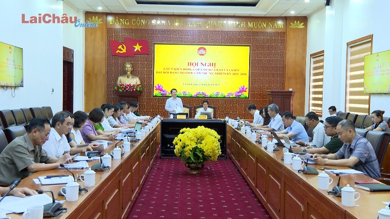 Lấy ý kiến đóng góp vào dự thảo Văn kiện Đại hội Đảng bộ tỉnh lần thứ XV nhiệm kỳ 2025 – 2030
