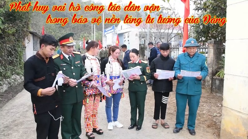 Phát huy vai trò công tác dân vận trong bảo vệ nền tảng tư tưởng của Đảng