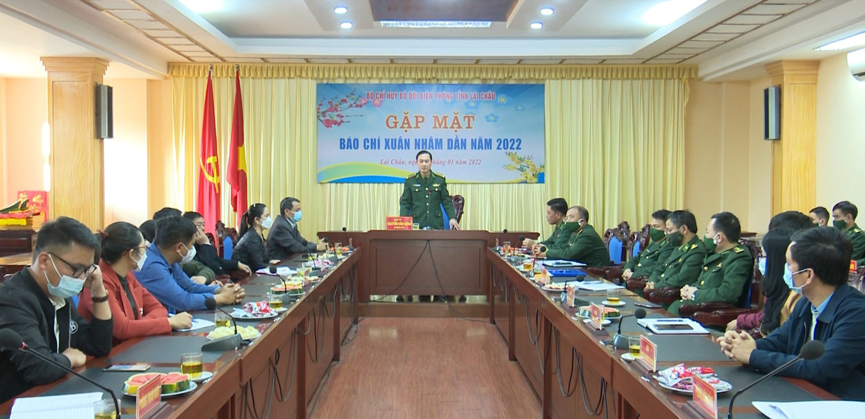 Bộ Chỉ huy Bộ đội Biên phòng tỉnh gặp mặt báo chí xuân Nhâm Dần 2022 