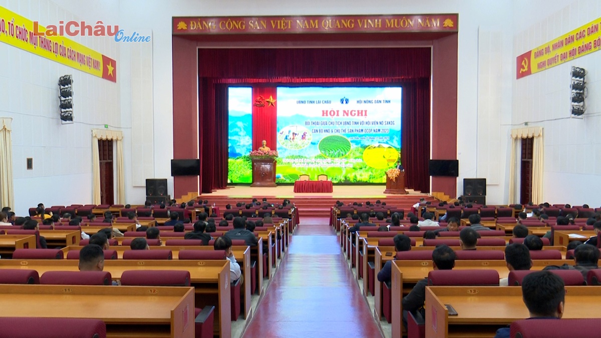 Hội nghị đối thoại giữa lãnh đạo UBND tỉnh với hội viên nông dân, cán bộ Hội nông dân và chủ thể sản phẩm Ocop năm 2023