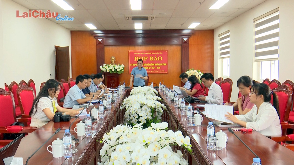 Họp báo Kỳ họp thứ 16 HĐND tỉnh khoá XV, nhiệm kỳ 2021 - 2026