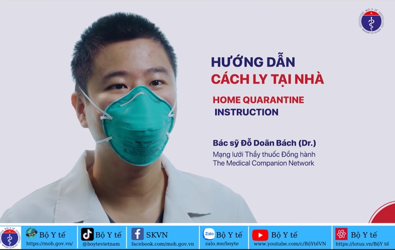 Hướng dẫn dành cho F0, F1 cách ly tại nhà