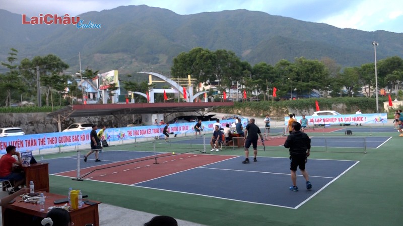 Giao lưu Pickleball tại huyện Tam Đường