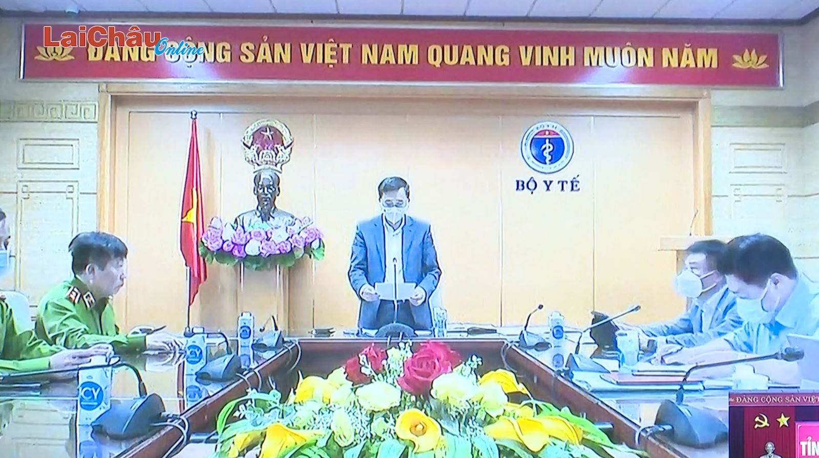 Hội nghị trực tuyến quán triệt quy trình phối hợp ngành y tế, ngành công an xác minh thông tin công dân được tiêm vắc xin phòng Covid – 19